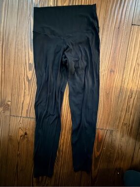 High-Rise Black Leggings for Everyday Wear offline by aerie real me 7/8